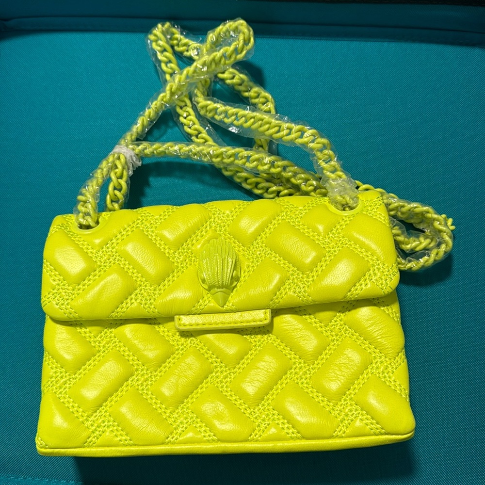 NEW: KURT GEIGER LONDON Kensington Drench Mini Leather Shoulder Bag + dust bag
